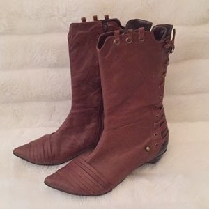 FLASH SALE-Brazilian Leather Lace-Up Boots